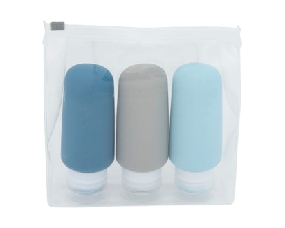 Quo Beauty 3-piece 88ml Silicone Btls Set Multi - Trial & Travel Size - 1.0 EA