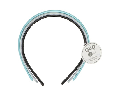 Quo Beauty 3-Pack Headband Blue - 3.0 EA