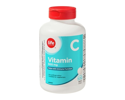 Life Vitamine C à 500 mg, 500 comprimés - 500.0 EA