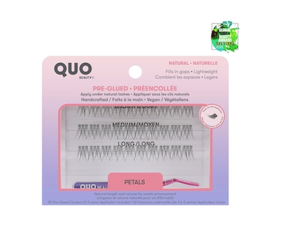 Quo Beauty Pre-Glued Cluster Lash With Tool Petals Petals - 1.0 EA