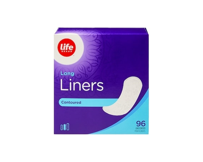 Life Brand Unscented Contoured Long Liners 96 Pack - 96.0 EA