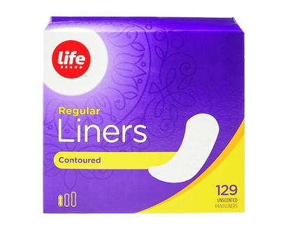Life Protège-dessous réguliers profilés non parfumés, emballage de 129 - 129.0 EA