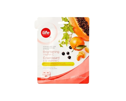 Life Masque d’hydrogel en feuille éclaircissant à la vitamine C - 1.0 EA