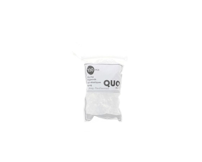 Quo Beauty Polyband ZigZag 100-pack Clear - 100.0 EA
