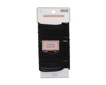 Quo Beauty Ponytailers 60pk All Hair Blk - 60 EA