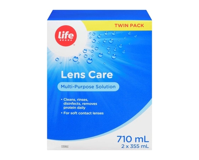 Life Brand Multipurpose Lens Care Solution 2 Pack - 1.0 EA