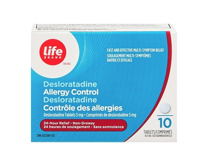 Life Brand Desloratadine Allergy Control 5 mg 10 Tablets - 10.0 EA