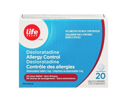 Desloratadine Allergy Control 5 mg 20 Tablets - 20.0 EA