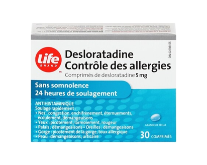 Life Brand Desloratadine Allergy Control 5 mg 30 Tablets - 30.0 EA