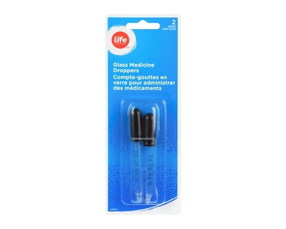 Life Brand Glass medicine dropper - 2 EA