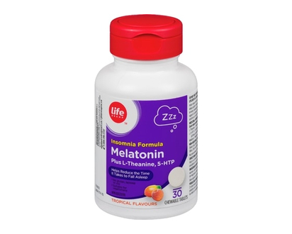 Life Brand Melatonin plus L-Theanine, 5-HTP - 30 TAB