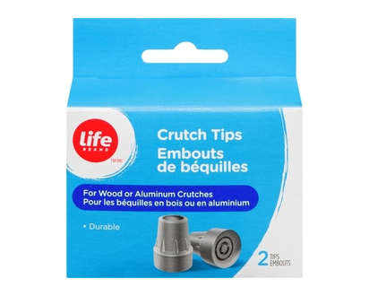 Life Brand Crutch Tips, 2 Tips - 1.0 EA