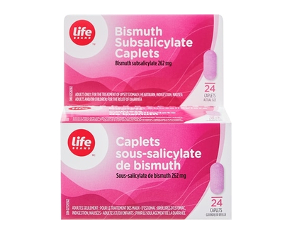 Life Brand Bismuth Subsalicylate 262 mg 24 Caplets - 24.0 EA