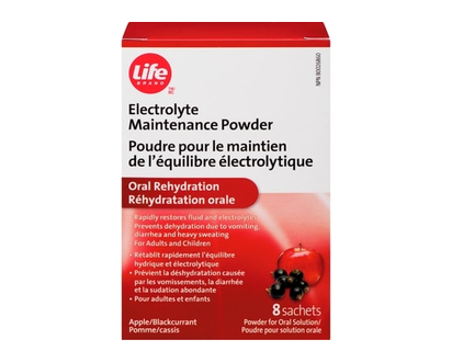 Life Brand Apple and Blackcurrant Flavour Electrolyte Maintenance Powder - 1.0 EA