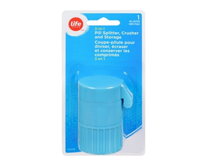 Life Brand 3 in 1 Pill splitter, grinder and crusher - 1 EA