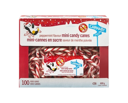 Carnaby Sweet Peppermint Flavour Mini Candy Canes - 600.0 G