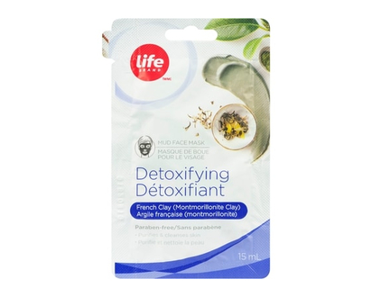 Life Brand Détoxifiant masque de boue pour le visage, argile française (montmorillonite) - 15 ML
