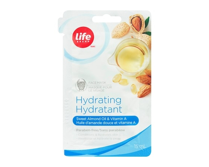 Life Brand Hydrating Face Mask, Sweet Almond Oil & Vitamin A - 15 ML