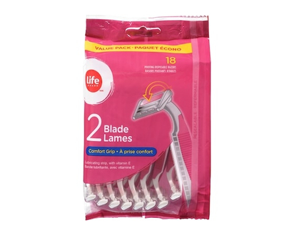 Life Brand Women's Comfort Grip Disposable Razors - 18 EA
