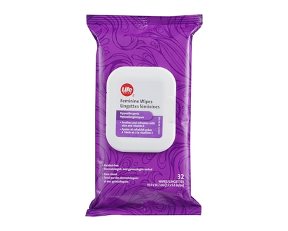 Life Brand LB Feminine Wipes - 32 PK