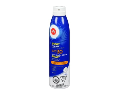 Life Brand SPF 30 Sport Sunscreen Continuous Spray Value - 222.0 ML