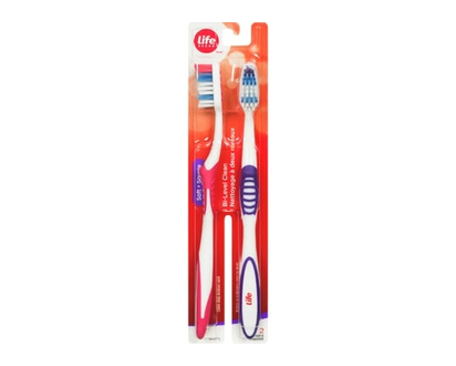 Life Brand Toothbrush Level, Soft - 2.0 EA