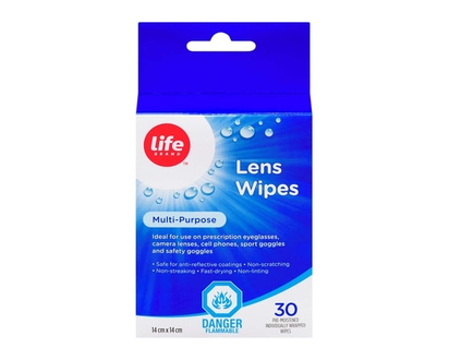 Life Brand Lens Wipes In Individual Sachet - 30.0 EA