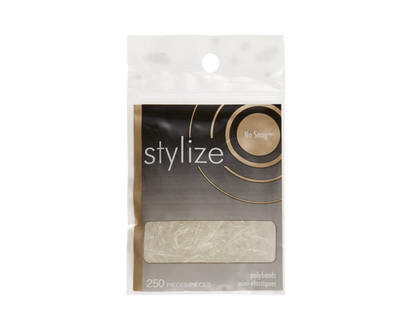 Stylize Mini Polybands, Clear - 1.0 EA