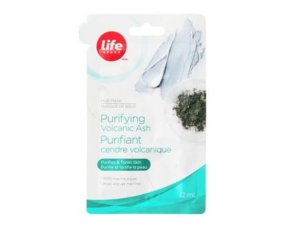 Life Brand Purifiant masque de boue pour le visage, cendre volcanique et et algues bleu-vert - 12 ML