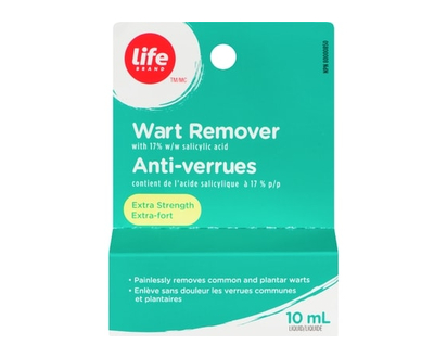 Life Brand Wart Remover With 17% w/w Salicylic Acid Extra Strength - 10 ML