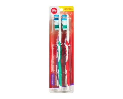 Life Brand Toothbrush Multi angle Clean, Soft - 4.0 EA