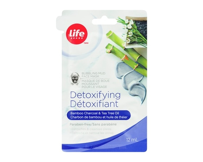 Life Brand Masque de boue moussant pour le visage détoxifiant - 12 ML