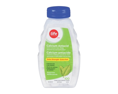 Life Brand Extra Strength Calcium Antacid Peppermint - 100.0 EA