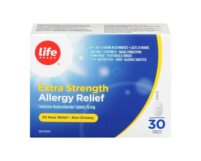 Life Brand Allergy Relief Ex S 10Mg 30 - 30.0 EA