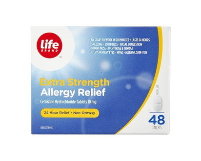 Cetirizine Hydrochloride Tablets, USP - 48.0 EA