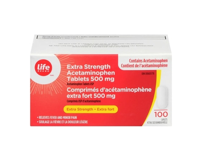 Life Brand Acetaminophen Extra Strength 500Mg - 100.0 EA