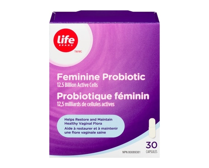 Life Brand Feminine Probiotic, 30 Capsules - 30.0 EA