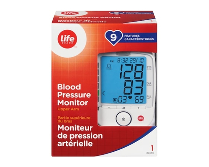 Life Brand LB Blood Pressure Monitor 9 - 1 EA