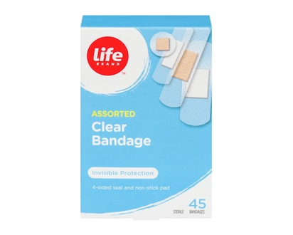 Life Brand Clear Assorted Bandages - 45.0 EA