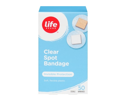 Life Brand Lb Clear Spot Bandages - 50 EA