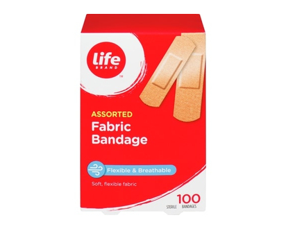 Life Brand Fabric Bandage - 100.0 EA