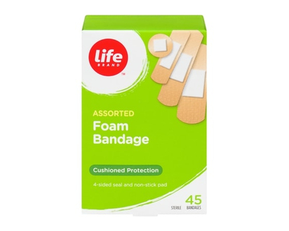 Life LB PANSEMENT MOUSSE IMP ASST - 45.0 EA
