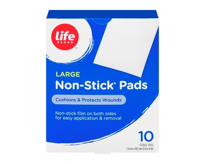 Life Brand Lb Pads N Adh 7.6cm X 10.1cm - 10 PAD