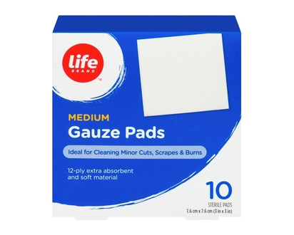 Life Brand Lb Sterile Gauze Pads Medium - 10 EA