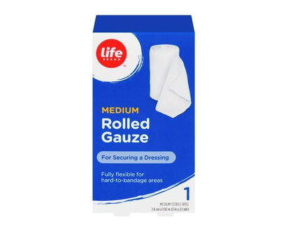 Life Brand Lb Rolled Gauze Medium - 1 EA