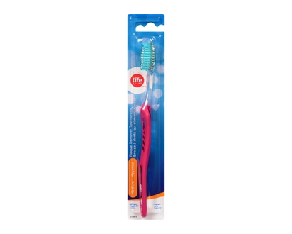 Life Brand Plaque Remover Toothbrush Medium - 1 EA
