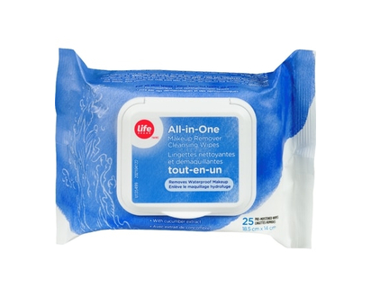 Life Brand All-In-One Makeup Remover Cleansing Wipes - 25.0 EA