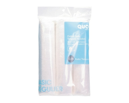 Quo Beauty Cotton Pads 3 x 125-Count - 1.0 EA