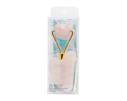 Quo Beauty Rose Quartz Facial Roller & Massager - 1 EA