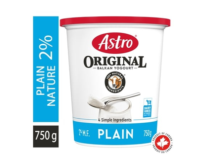 Astro Original Balkan Style Plain Yogurt 2% - 750.0 G